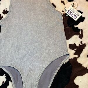Gray Body Suit
